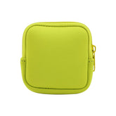 Sublimation blank neon green ear phone bag